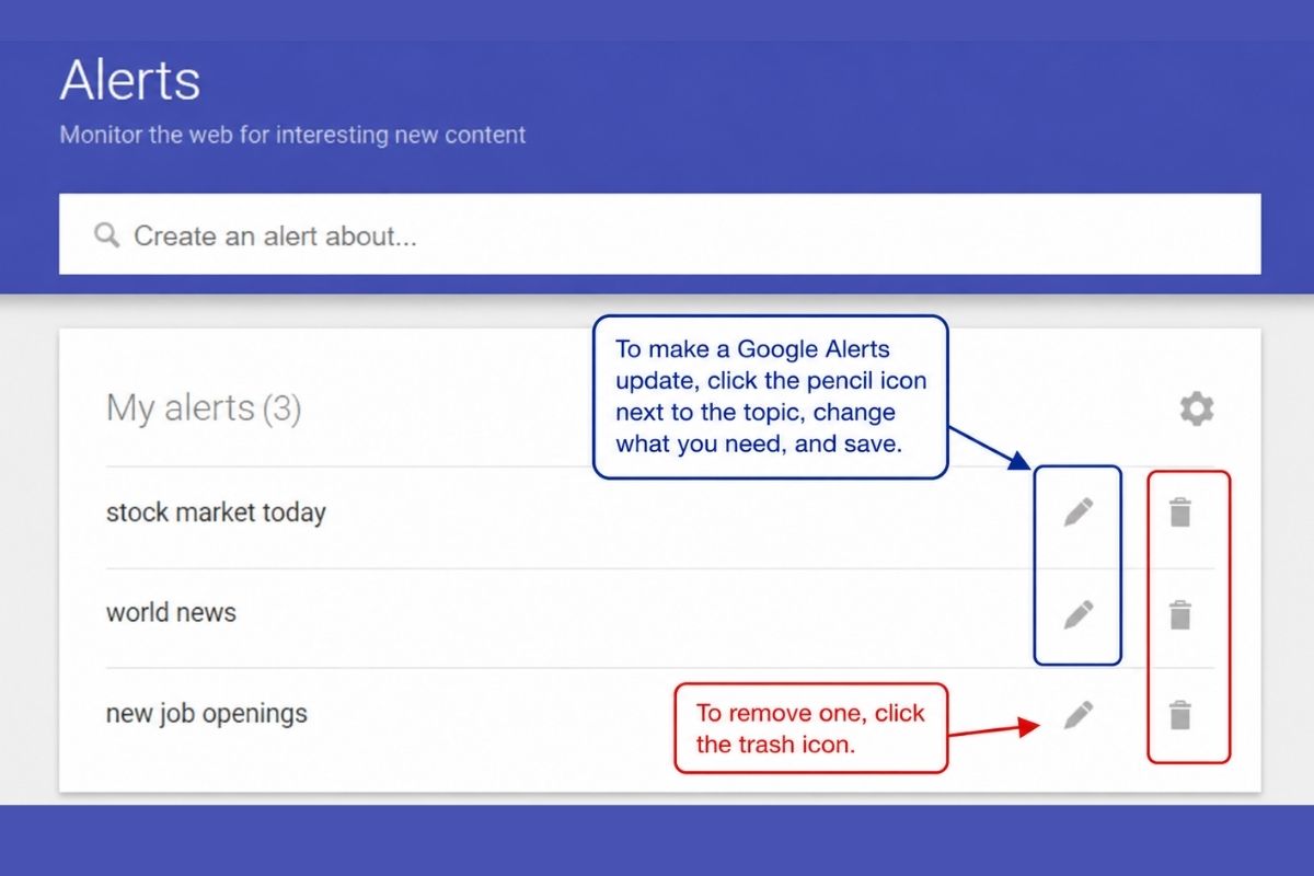 Google Alerts Update
