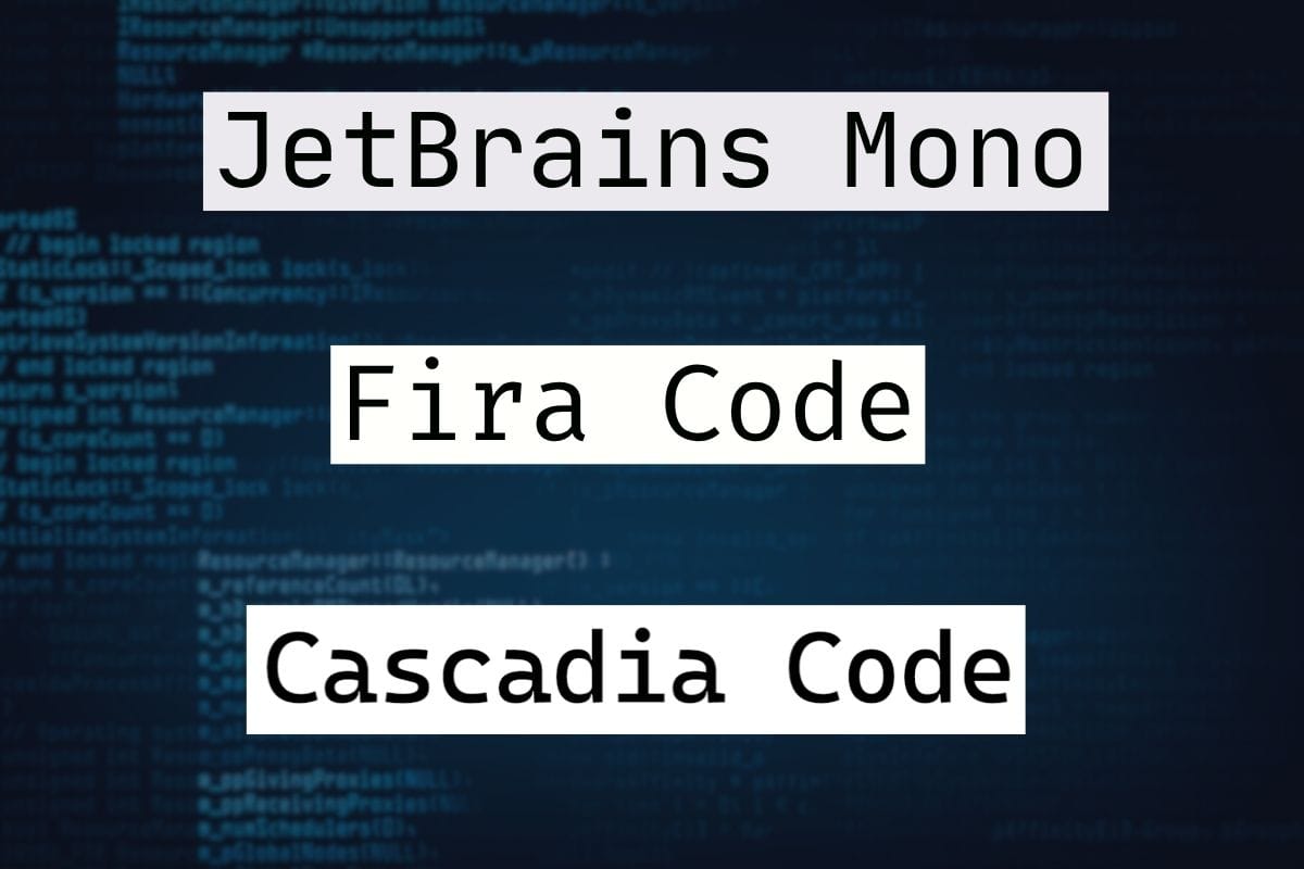 Programming Fonts