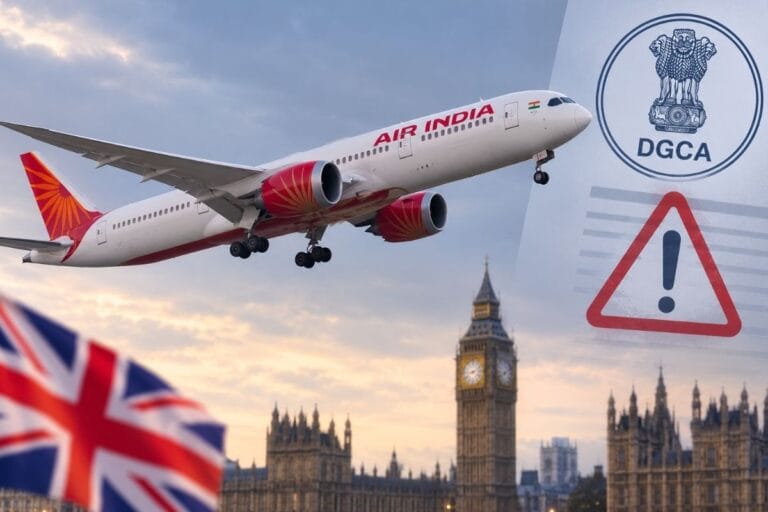 air india uk flights dgca warning