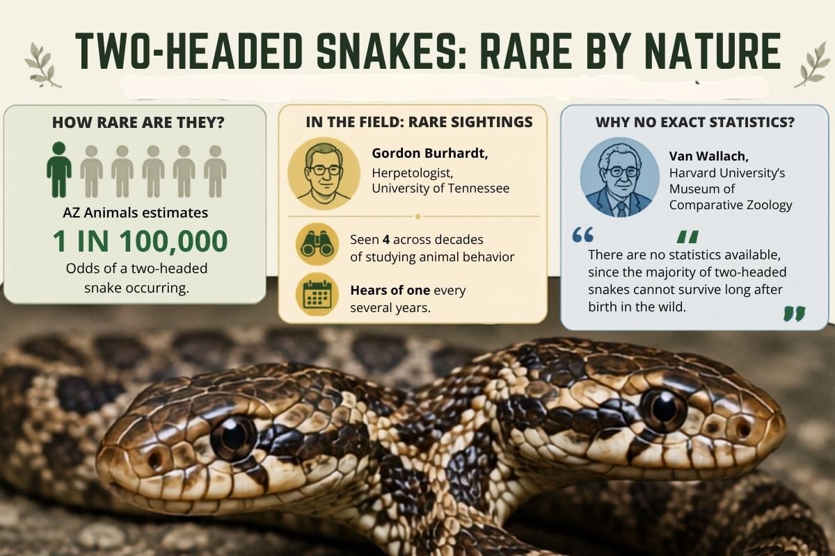 How Rare is Two Headed Snake