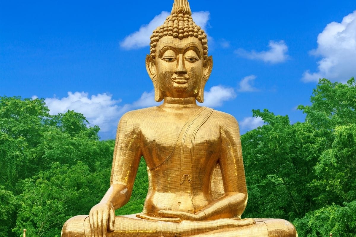 Spring Temple Buddha China