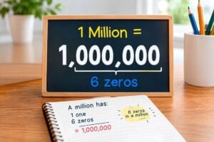 how many zero is in a million