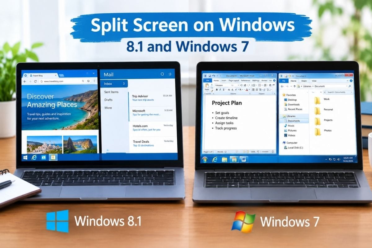 Split Screen on Windows 8.1 and Windows 7 