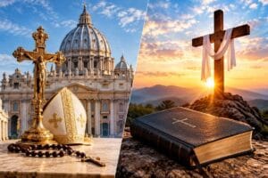 what's the difference between catholic and christian